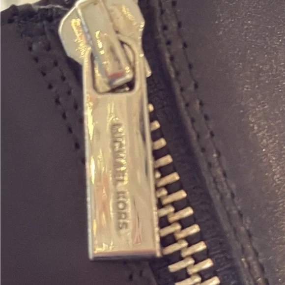 Michael Kors Black Leather Boots with Silver Details - Picture 5 of 9